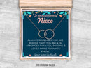 Niece Necklace Gift, Jewelry Gift for Niece, Niece Wedding Gift, Niece Confirmation, Niece Birthday Gift ideas | MSG-1042