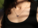 Daughter Double Circle Necklace Gift, Mother Daughter Sterling Silver Gift for Wedding, Birthday or Christmas, Mothers Day Gift from Mom