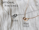 Daughter Double Circle Necklace Gift, Mother Daughter Sterling Silver Gift for Wedding, Birthday or Christmas, Mothers Day Gift from Mom