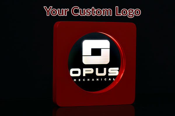 Custom Glo - Custom Laser Etched LED based Lamp with your emblem or logo