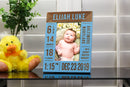 Birth Announcement Statistics Personalized Picture Frame
