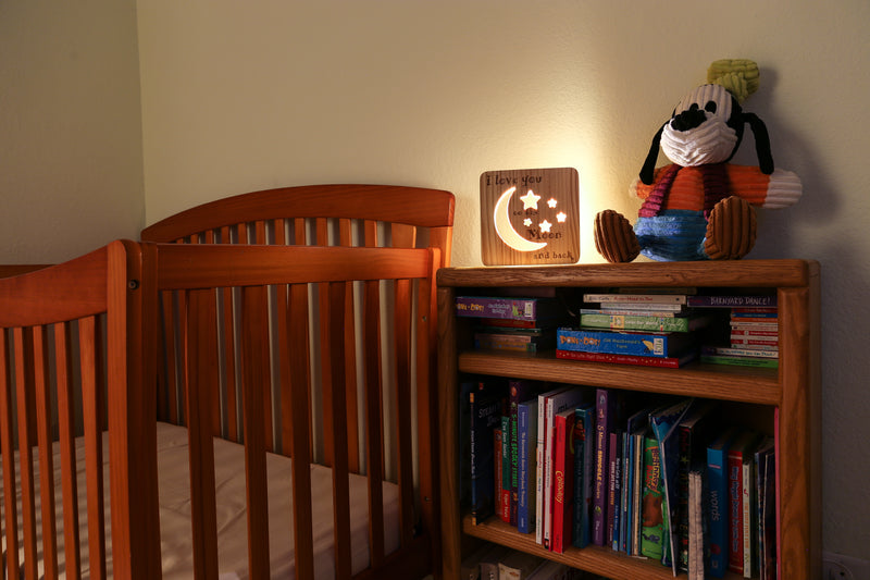 Personalized Moon and Stars Light