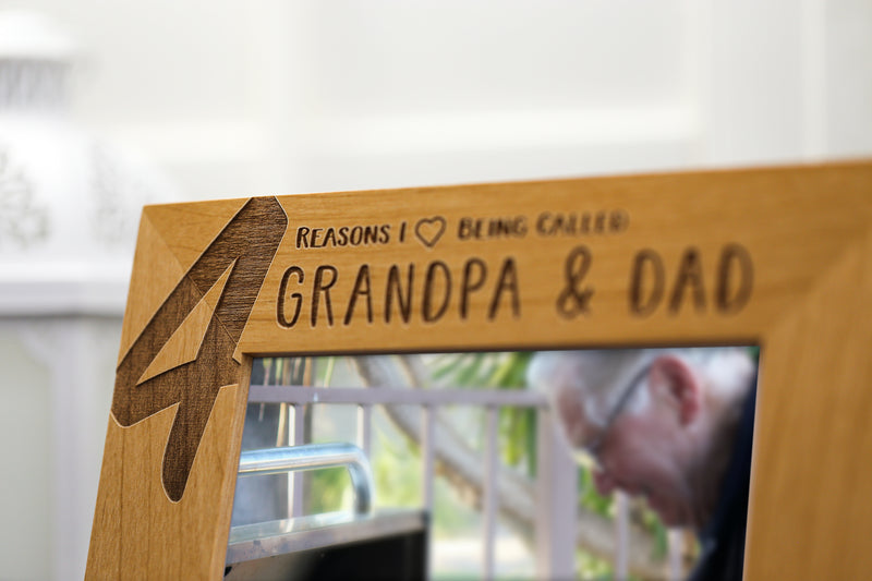 Personalized Grandpa & Dad Picture Frame