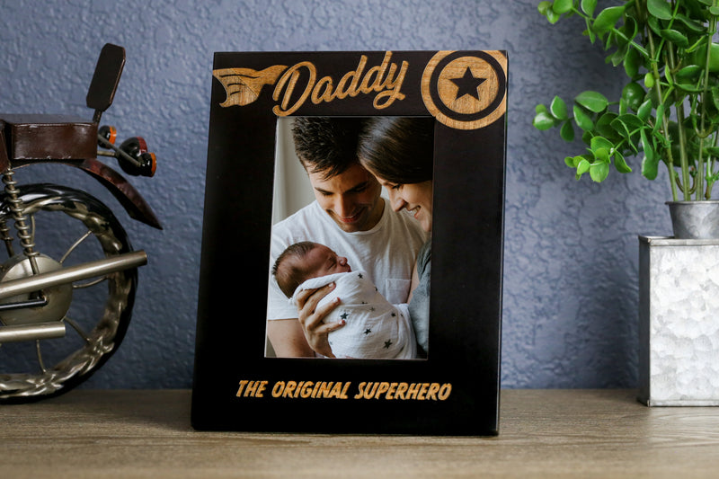 Superhero Daddy Personalized Picture Frame