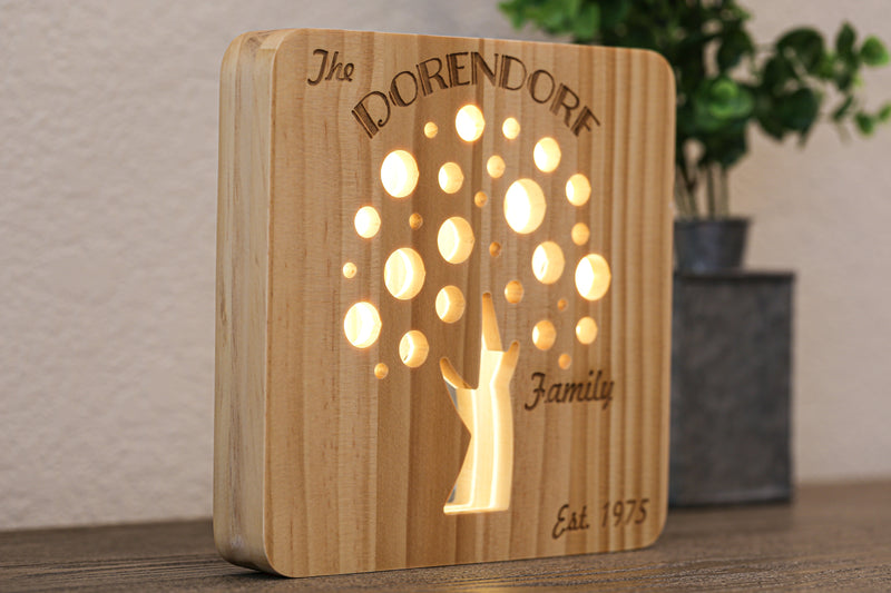 Personalized Family Tree Light