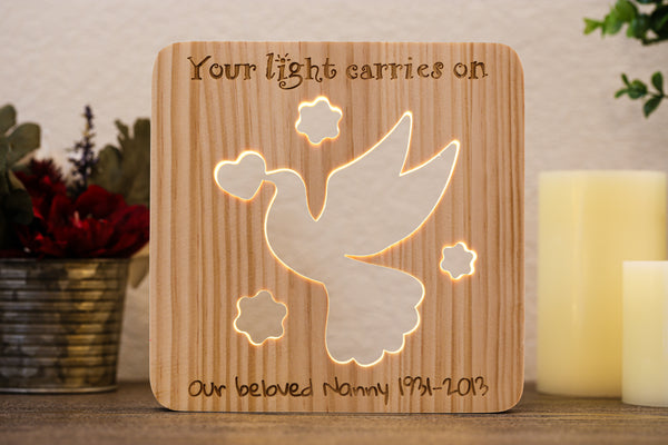 Personalized Remembrance Memorial Light