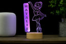 Personalized Ballerina HoloGLO - Premium LED Holographic Inspired Night Light