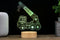 Construction Crane Truck HoloGLO - Personalized Holographic Inspired Premium Light