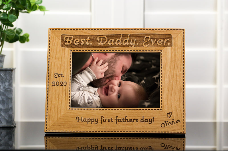 Best Dad Ever Personalized Picture Frame