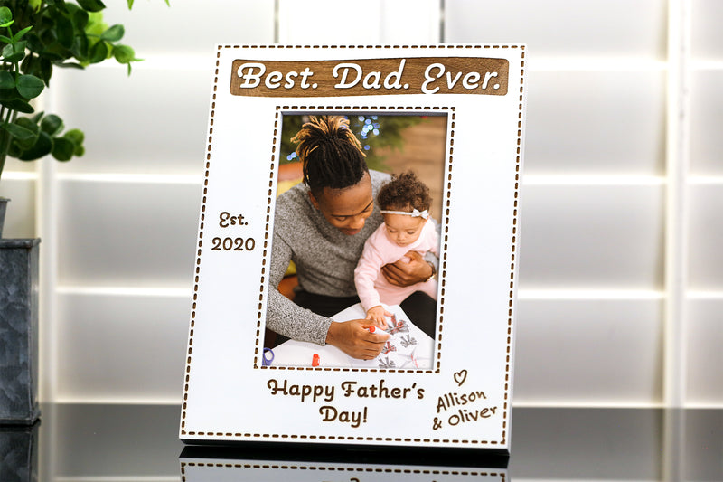 Best Dad Ever Personalized Picture Frame