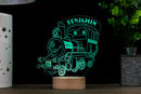 Locomotive Train HoloGLO - Personalized Holographic Inspired Premium Light