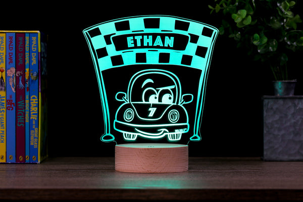 Race Car HoloGLO - Personalized Holographic Inspired Premium Light