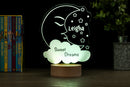 Moon and Stars HoloGLO - Personalized Holographic Inspired Premium Light