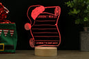 Santa Christmas List HoloGLO - Personalized Holographic Inspired Premium Light