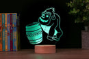 Baby Gorilla Night Light HoloGLO - Personalized Holographic Inspired Premium Light