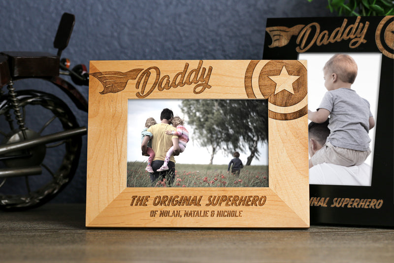 Superhero Daddy Personalized Picture Frame