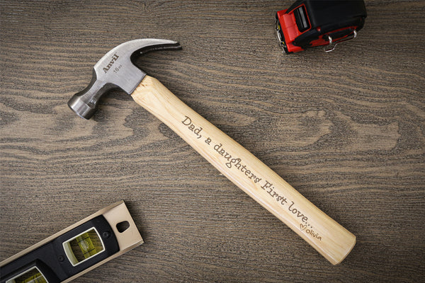 Wood Hammer for Dad Personalized