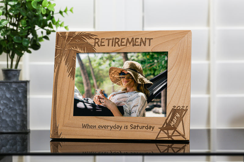 Paradise Retirement Picture Frame Personalized