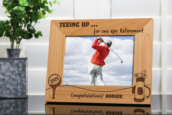 Personalized Retirement Golf Picture Frame