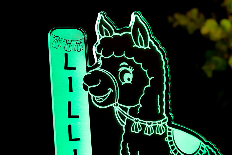 Llama HoloGLO - Personalized Holographic Inspired Premium Light