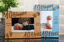 10 Fingers, 10 Toes Personalized Baby Birth Picture Frame