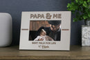 Papa & Me Appreciation Picture Frame, Personalized Fathers Day Gift for Grandpa, Grandfather Birthday or Christmas Present