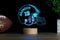 Football Helmet LED Night Light, Kid's Football Decor Lamp, Birthday Gift, Coach Name Sign, Fathers Day Premium HoloGLO (ACR-WA130)