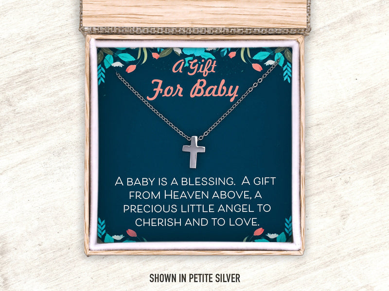 Baby's first sale cross necklace