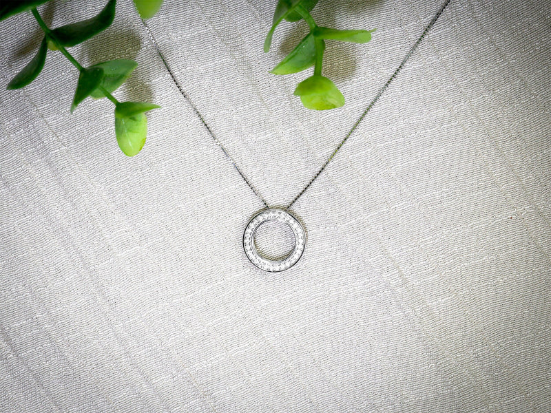 Thinking of You Necklace Gift , Sympathy Gift of Encouragement for Friend, Get Well Gift, Minimalist Circle Pendant