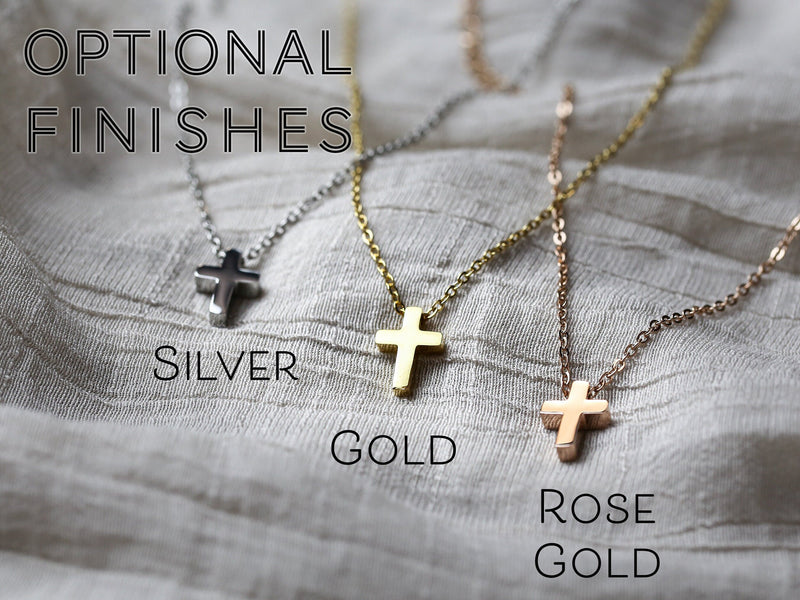 Mi Amor Cross Necklace Gift, Anniversary I Love You Jewelry for