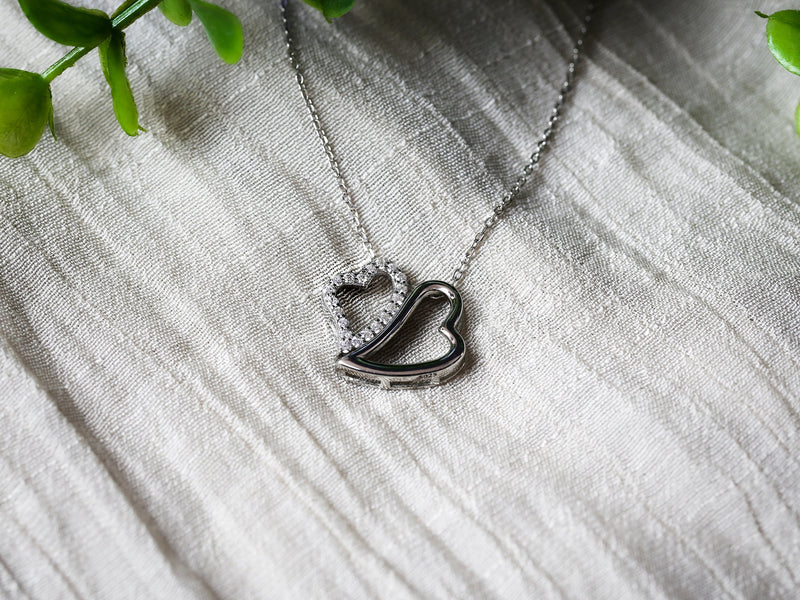 Abuela Heart Necklace Gift Personalized, Grandma Birthday or Christmas Gift for Her, Minimalist Gemstone Pendant for Grandmother