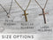 Baby Cross Necklace, Baby Girl Religious Jewelry, Silver Cross from Godparent to Godchild, Christening Faith Gift from Godmother