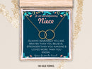 Niece Necklace Gift, Jewelry Gift for Niece, Niece Wedding Gift, Niece Confirmation, Niece Birthday Gift ideas | MSG-1042